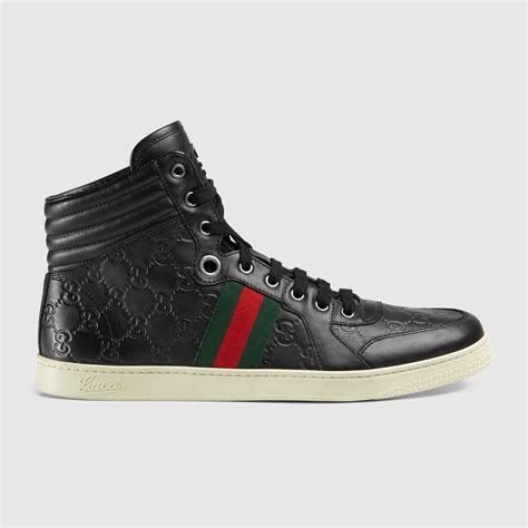 mens gucci high top trainers|men's gucci trainers selfridges.